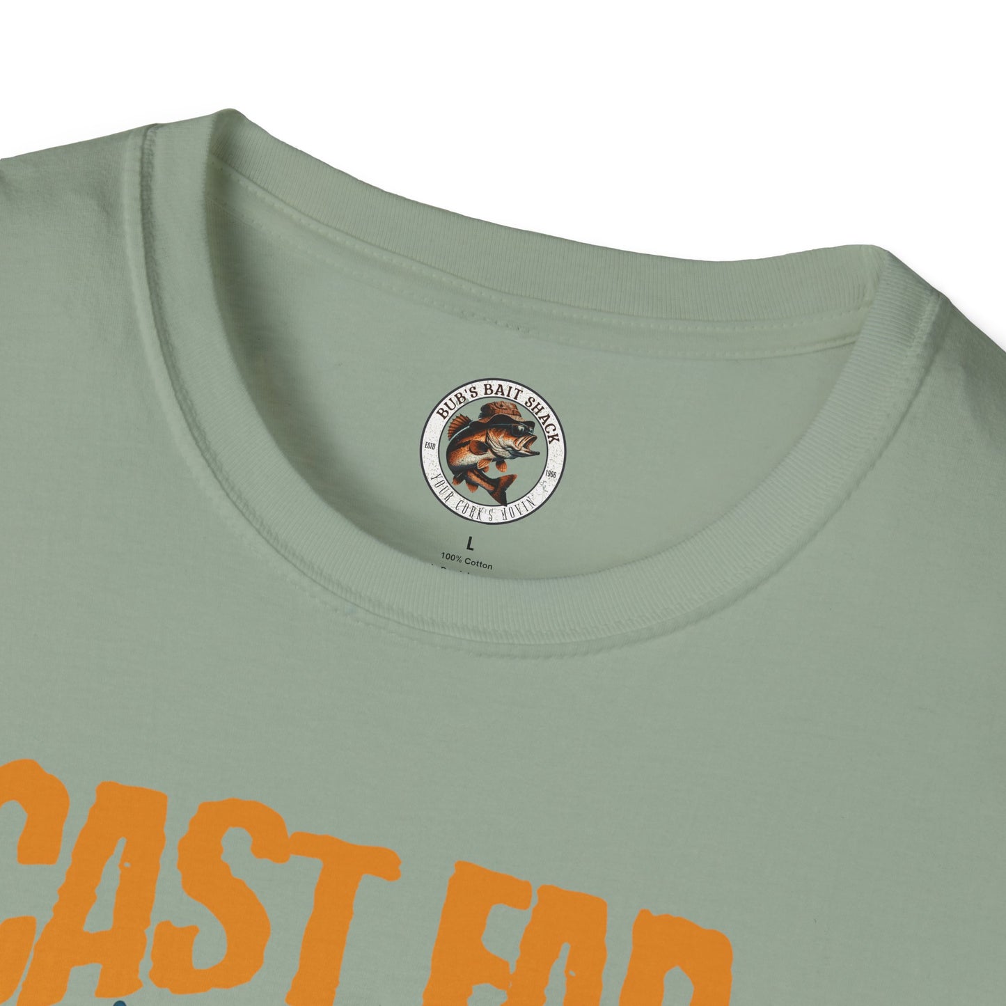 Fishing Enthusiast T-Shirt - Cast Far Reel Slow
