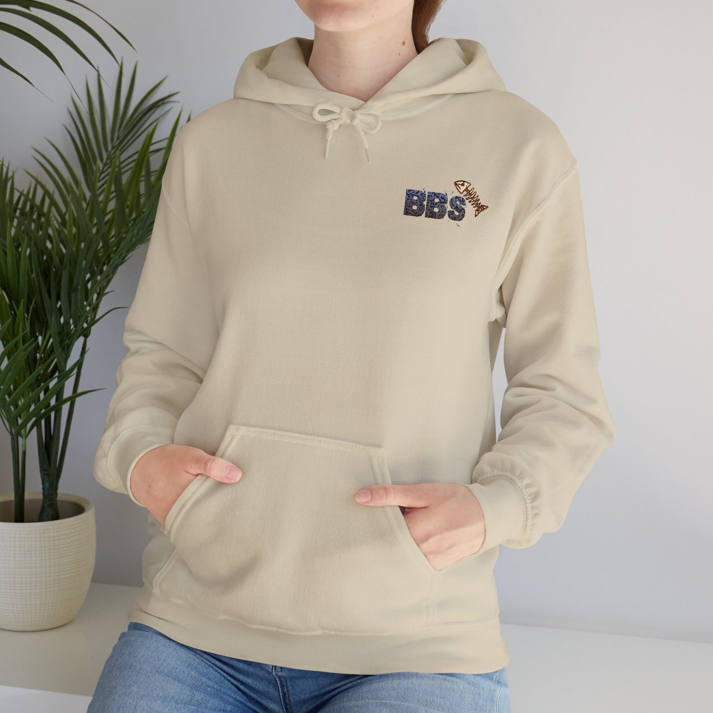 BBS Woodcut Bass Heavy Blend™ Hooded Sweatshirt