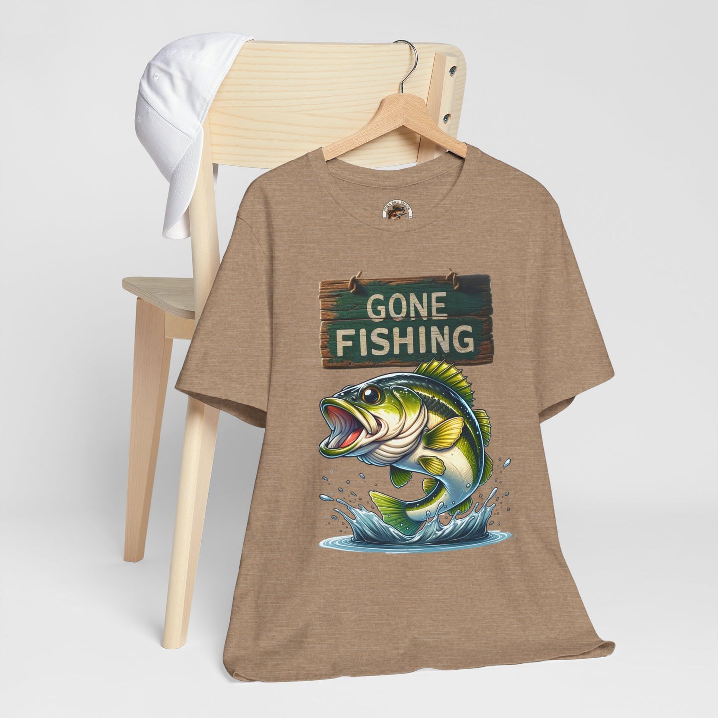 Gone Fishing Unisex Short Sleeve Tee - Perfect for Anglers and Nature Lovers