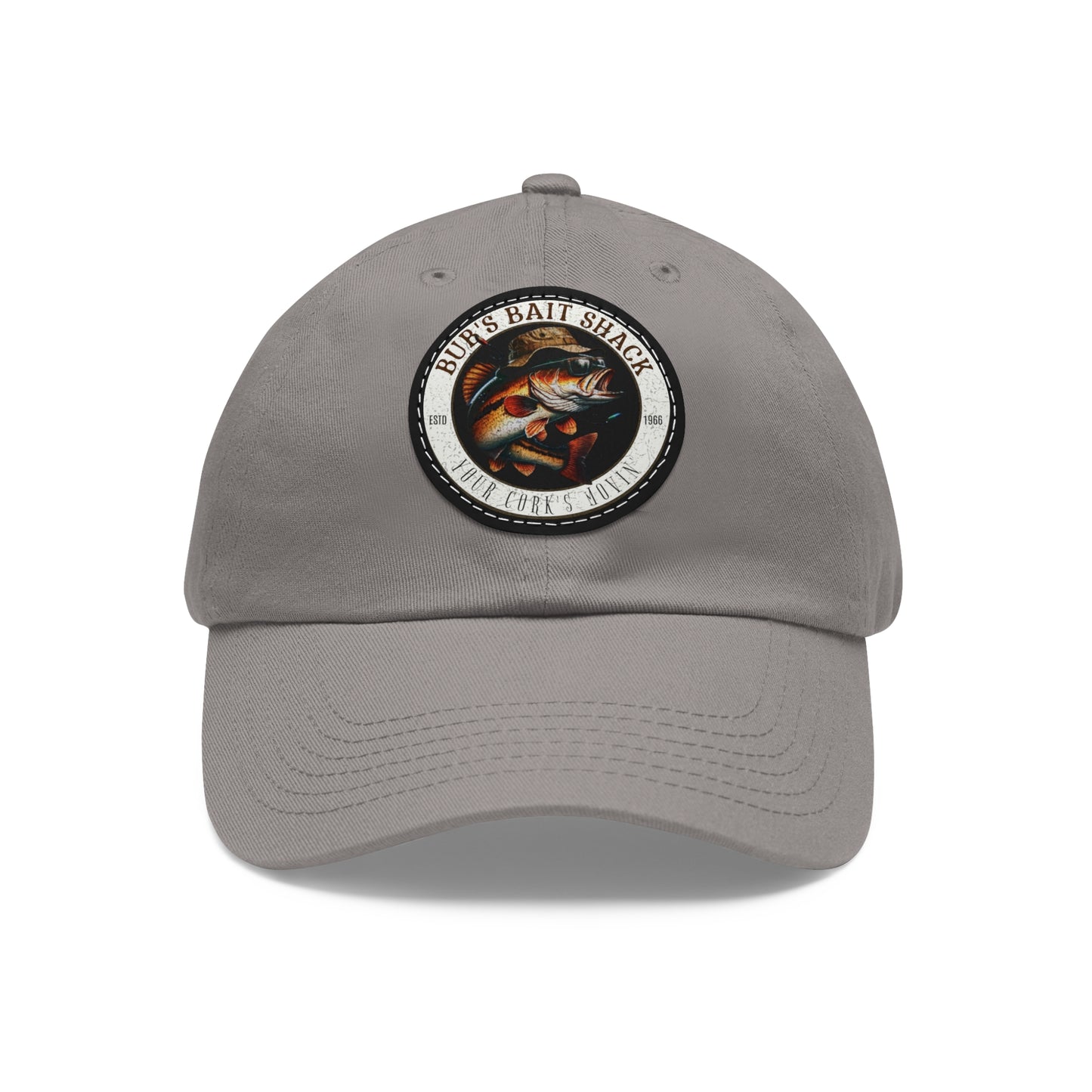 BBS Dad Hat with Leather Patch (Round)