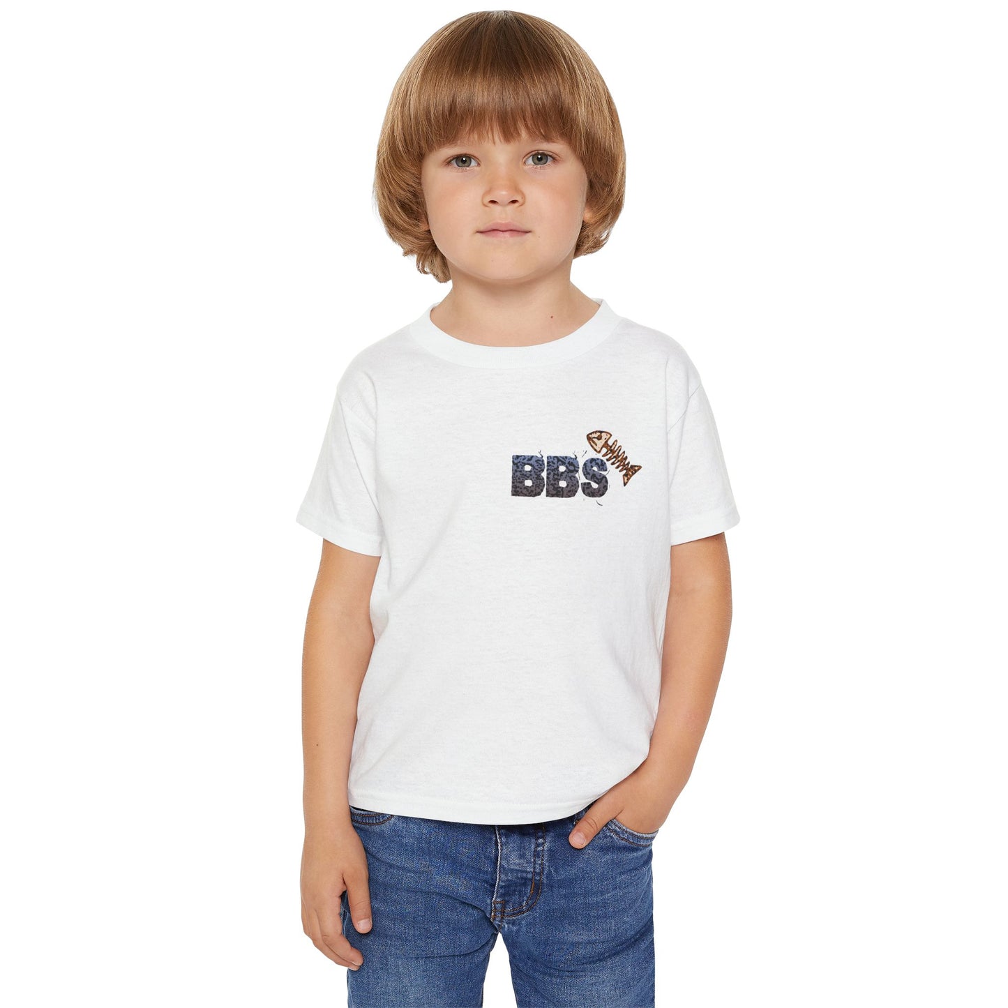 Bub's Bait Shack Heavy Cotton™ Toddler T-shirt with Back Image