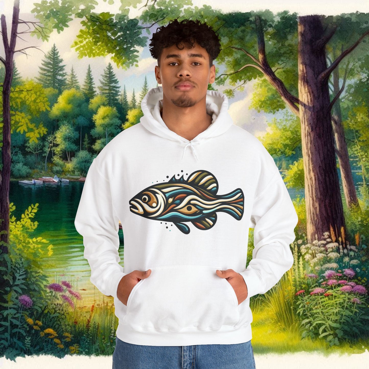 Painted Fish Unisex Heavy Blend™ Hooded Sweatshirt