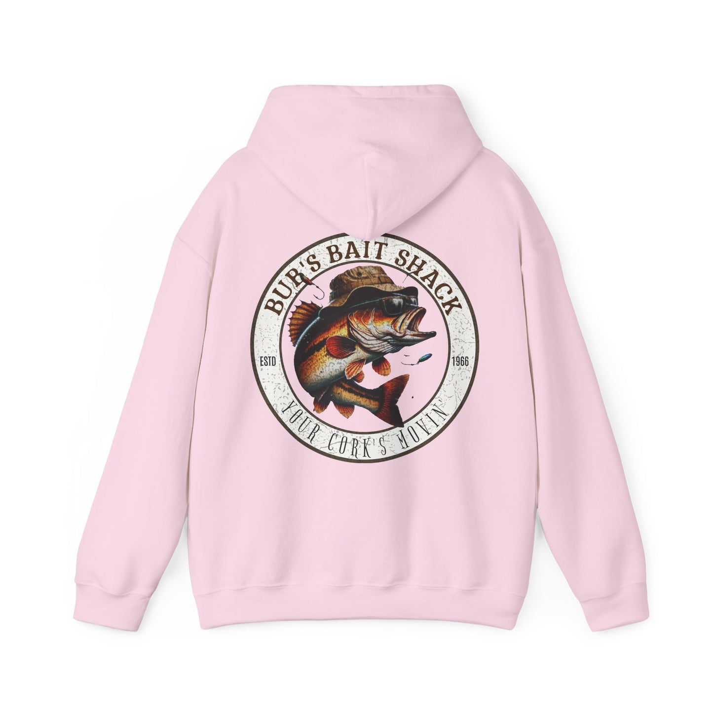 BBS Classic Hoodie Unisex Heavy Blend™ Hooded Sweatshirt with image on back