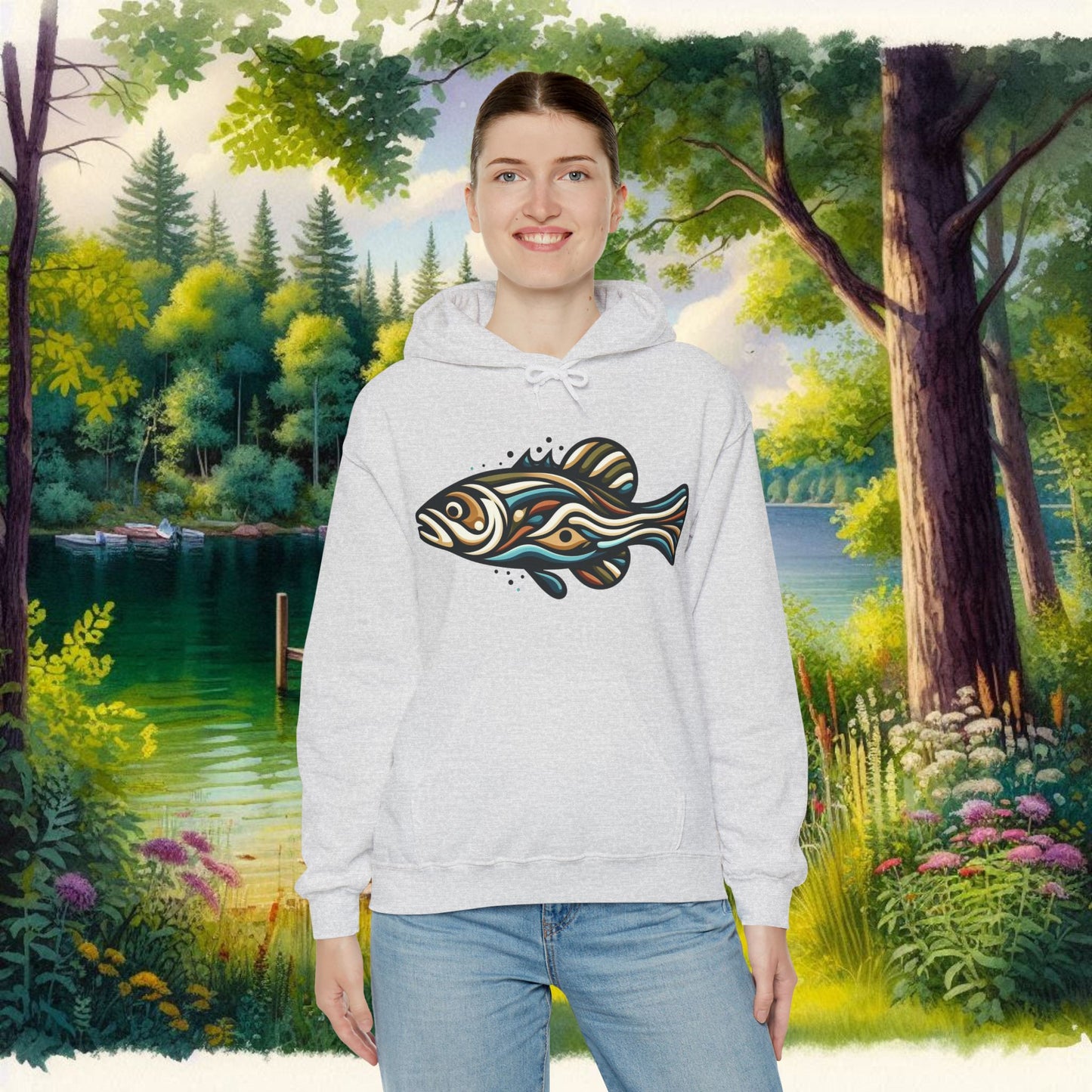 Painted Fish Unisex Heavy Blend™ Hooded Sweatshirt