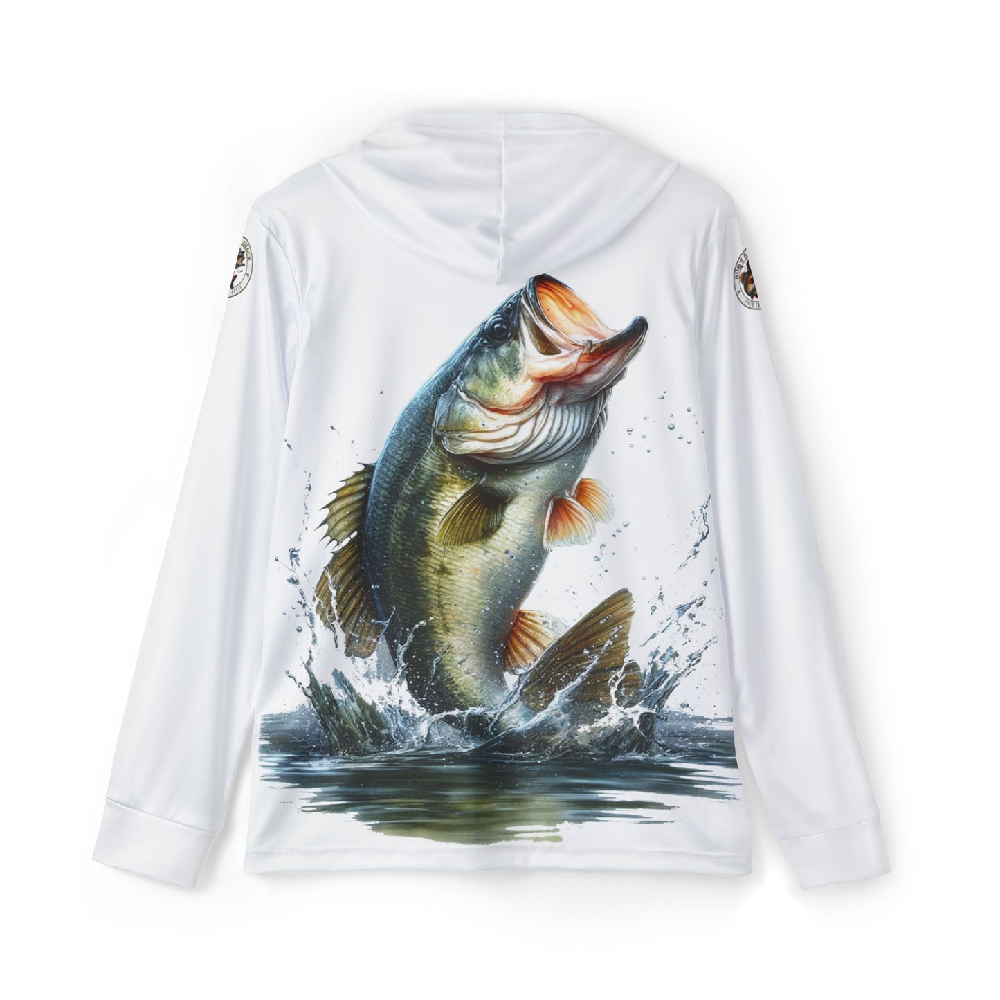 Jumping Bass Men's Sports Warmup Hoodie (AOP)