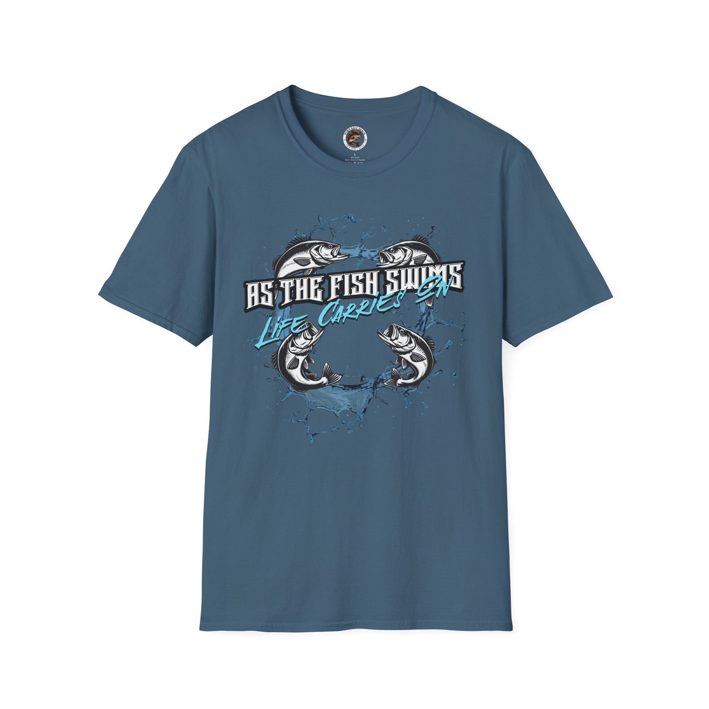 As the Fish Swims T-Shirt BBS Design