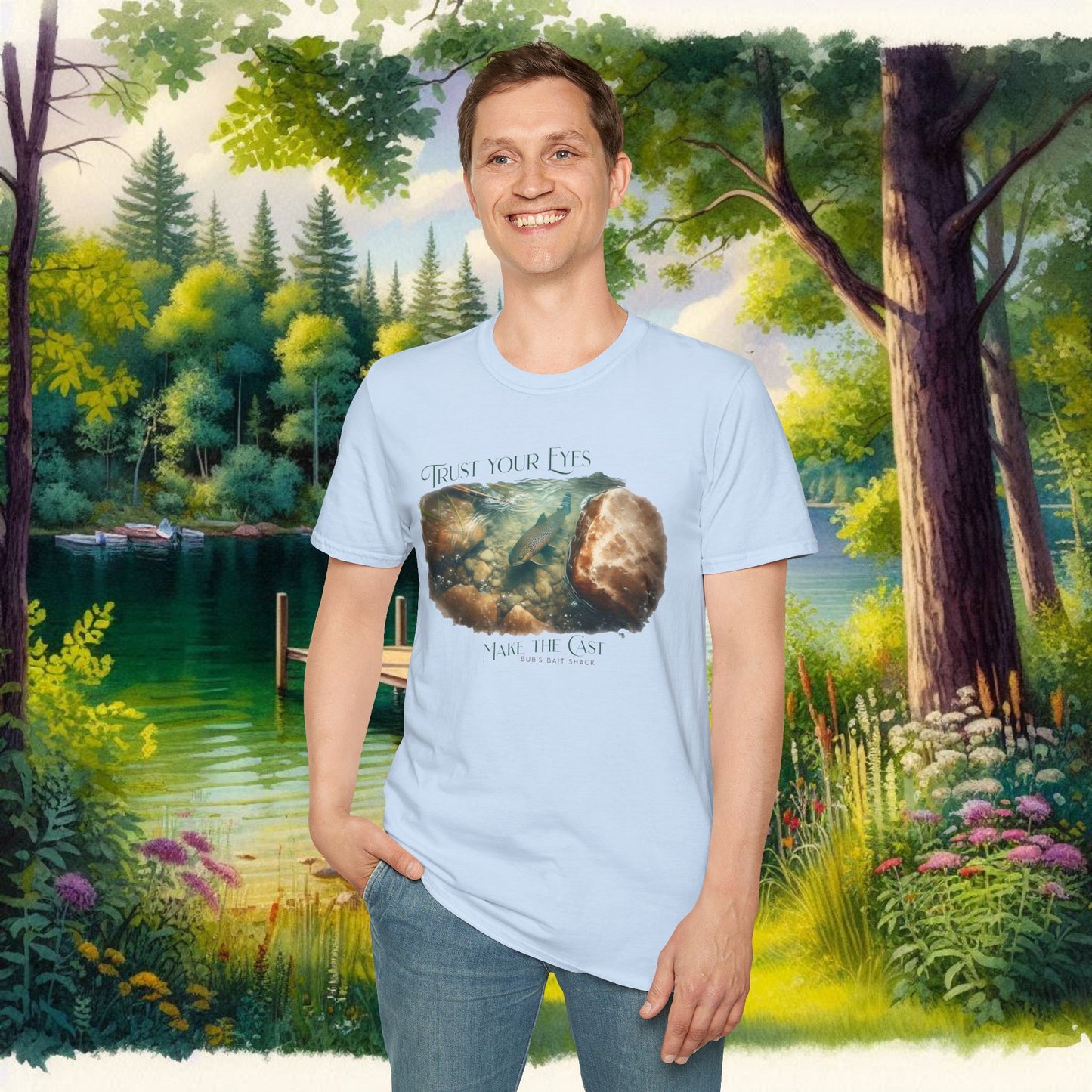 Trust Your Eyes Tee    Unisex Softstyle T-Shirt