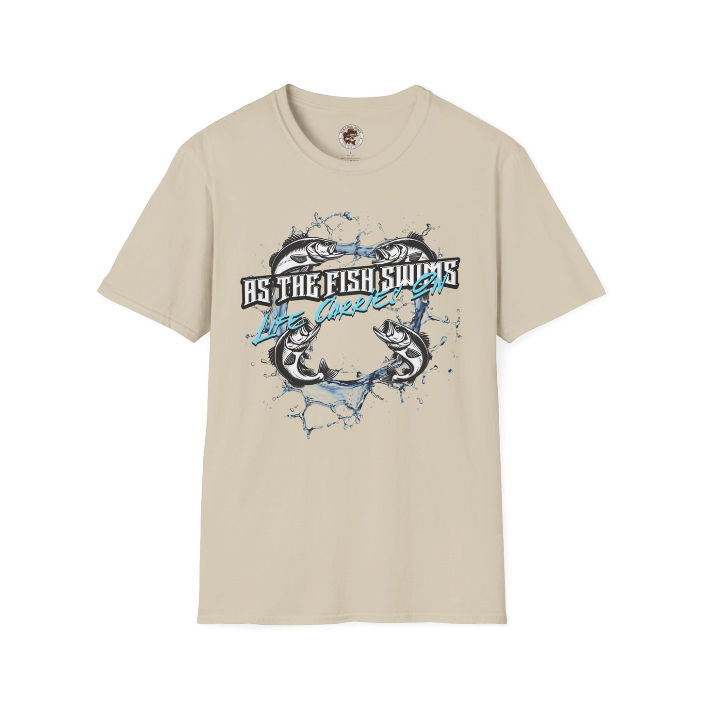 As the Fish Swims T-Shirt BBS Design