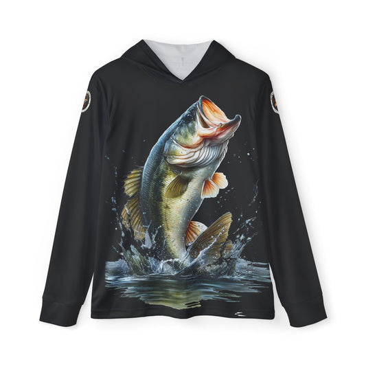 Jumping Bass   Men's Sports Warmup Hoodie (AOP)
