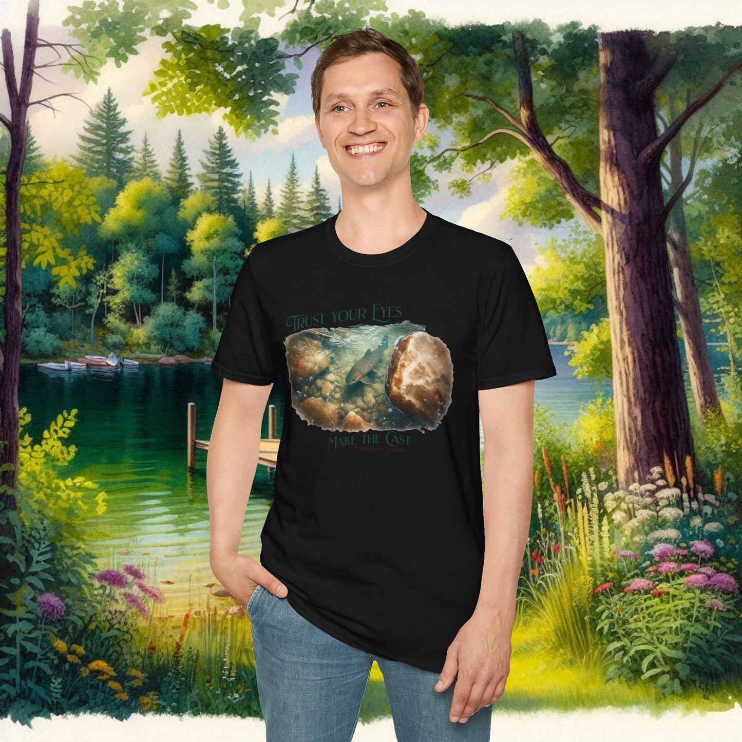Trust Your Eyes Tee    Unisex Softstyle T-Shirt