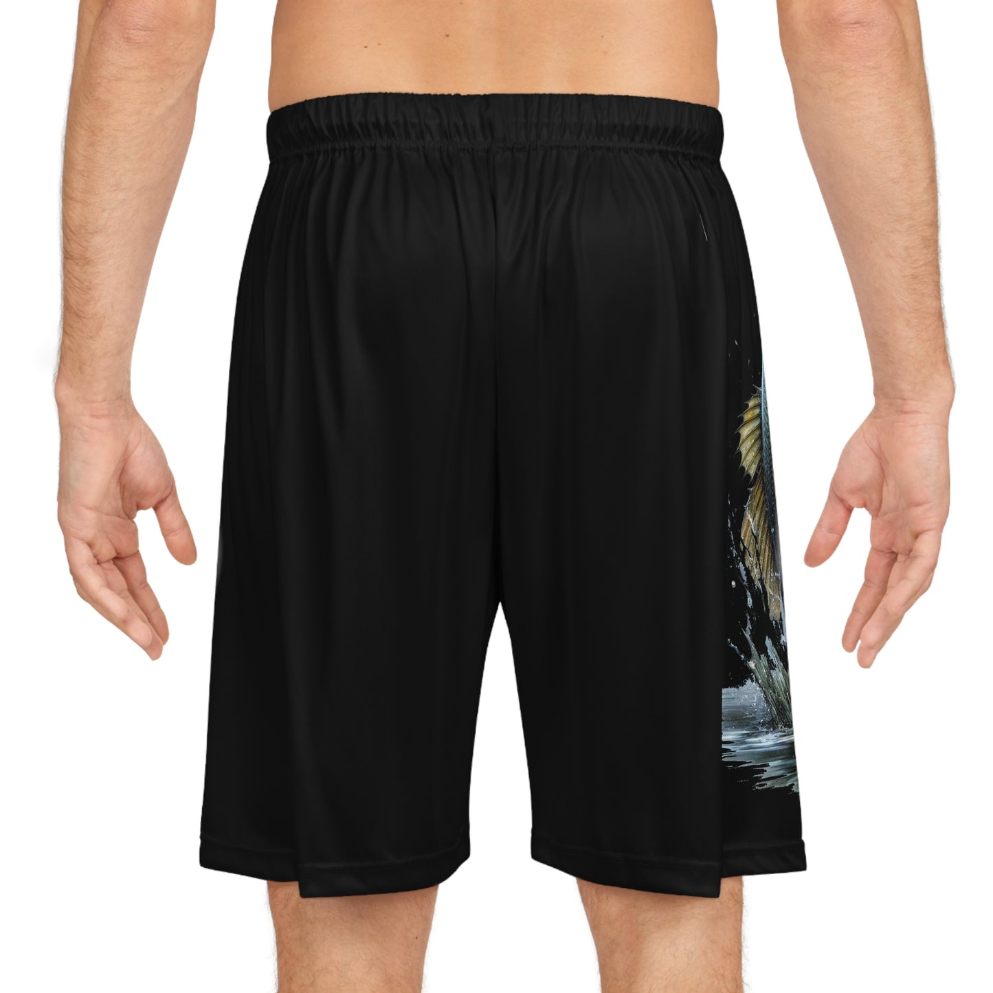 Jumping Bass Basketball Shorts (AOP)