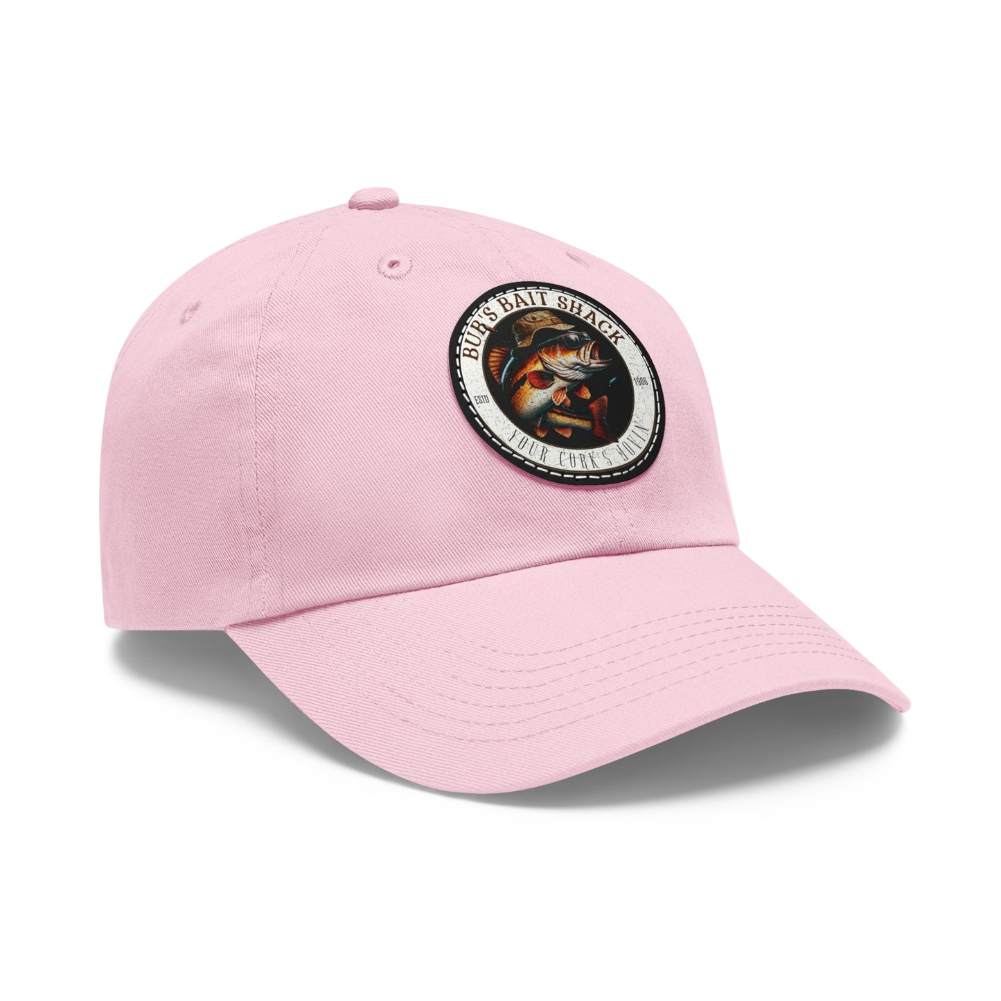 BBS Dad Hat with Leather Patch (Round)