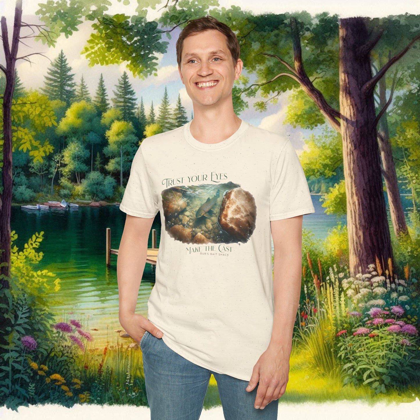 Trust Your Eyes Tee    Unisex Softstyle T-Shirt