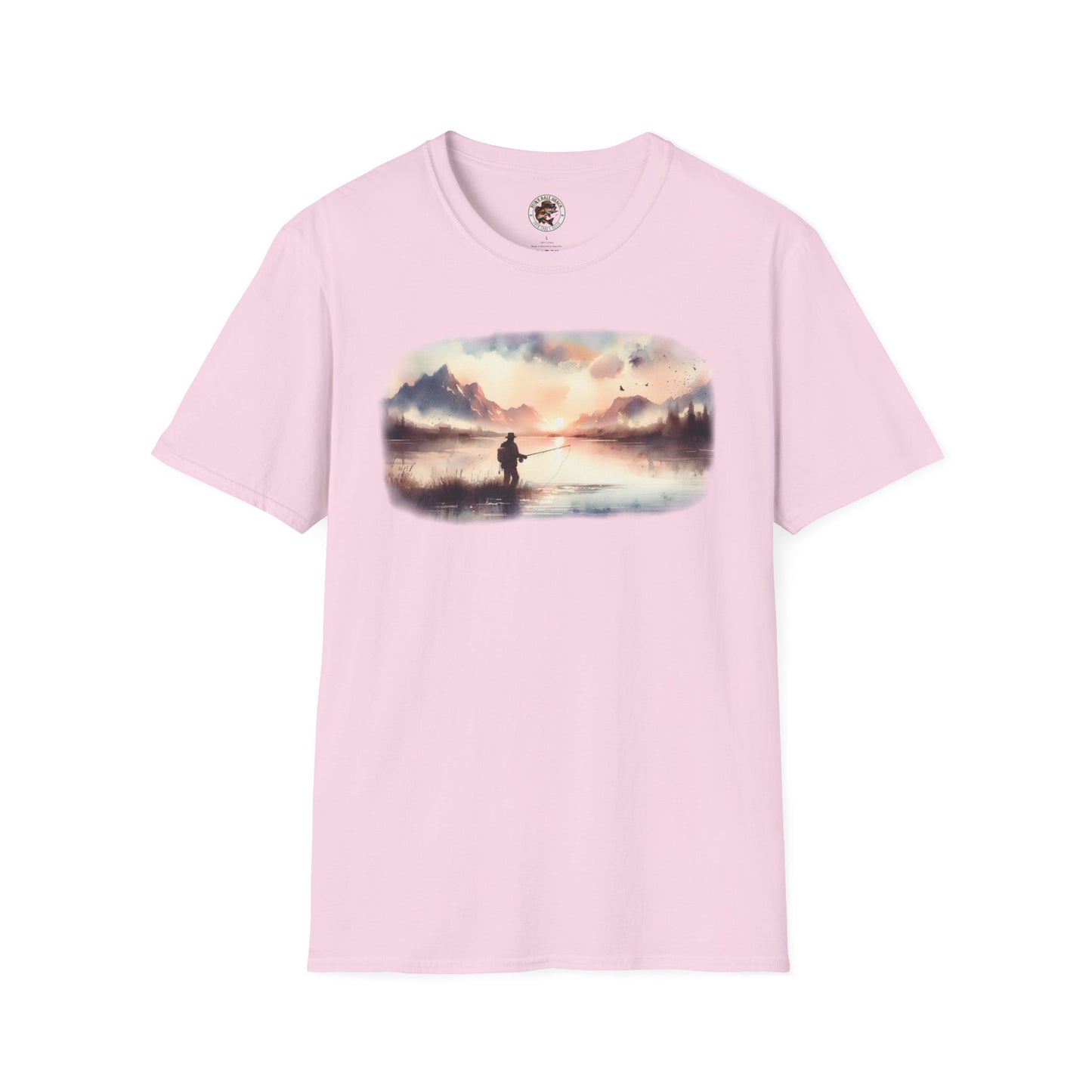 Alone Fishing Tee   Unisex Softstyle T-Shirt