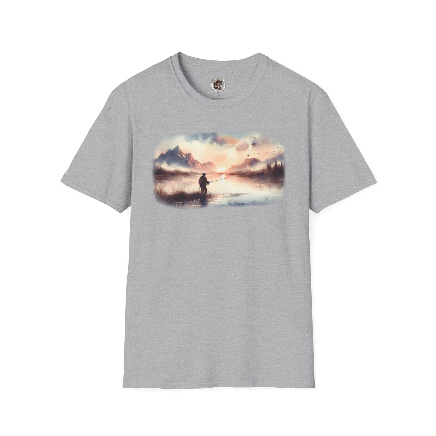 Alone Fishing Tee   Unisex Softstyle T-Shirt