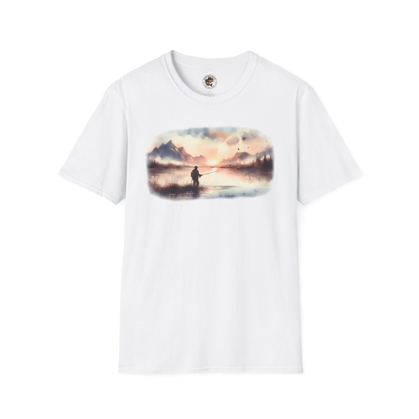 Alone Fishing Tee   Unisex Softstyle T-Shirt
