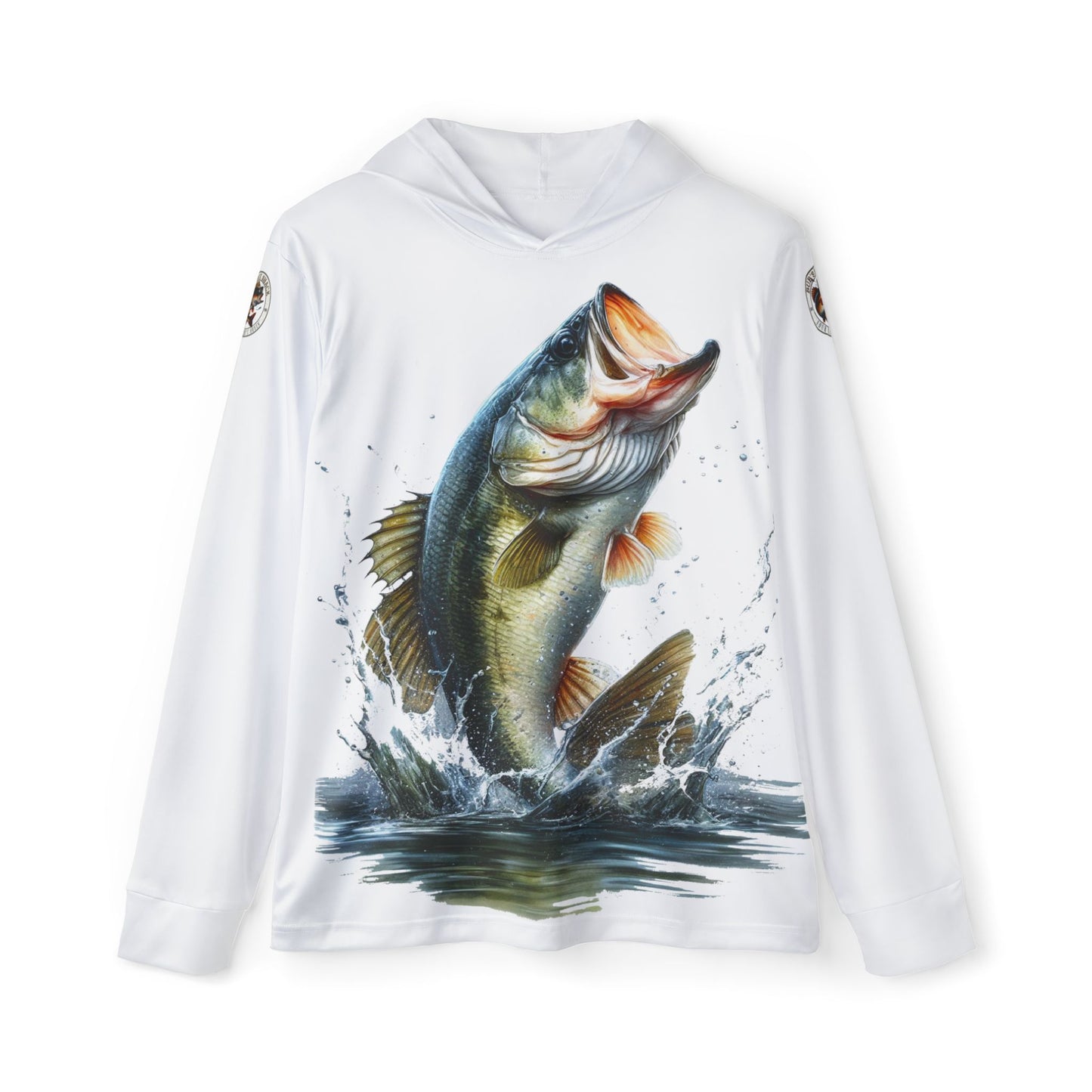 Jumping Bass  Men's Sports Warmup Hoodie (AOP)