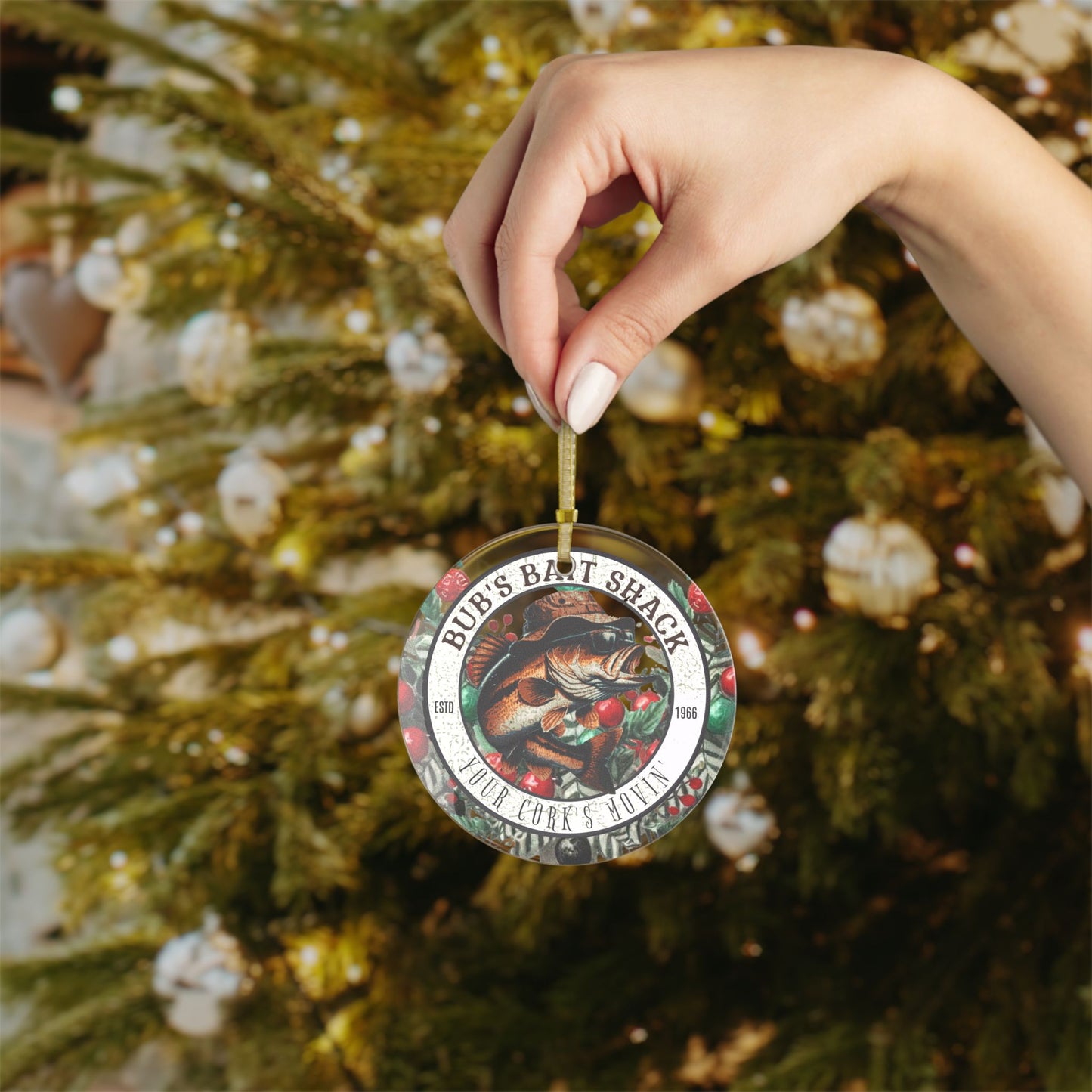 Glass Ornament - Bub's Bait Shack