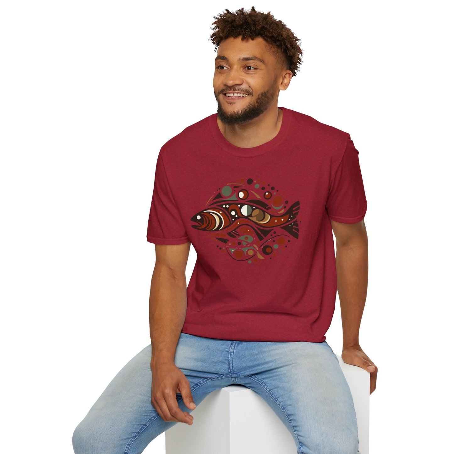 Brown Trout Calder Tee   Unisex Softstyle T-Shirt