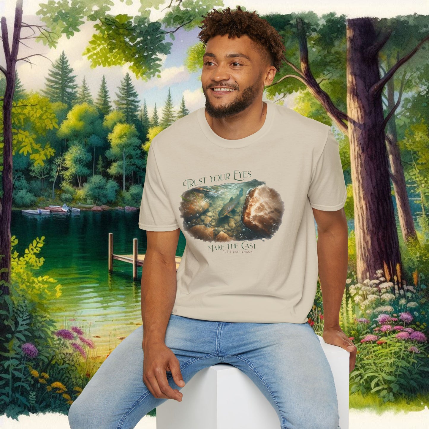 Trust Your Eyes Tee    Unisex Softstyle T-Shirt