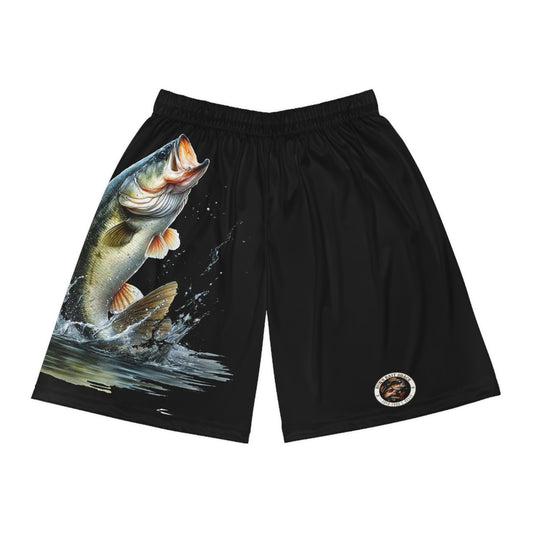 Jumping Bass Basketball Shorts (AOP)