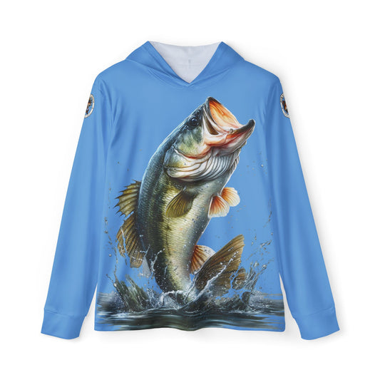 Jumping Bass Men's Sports Warmup Hoodie (AOP)