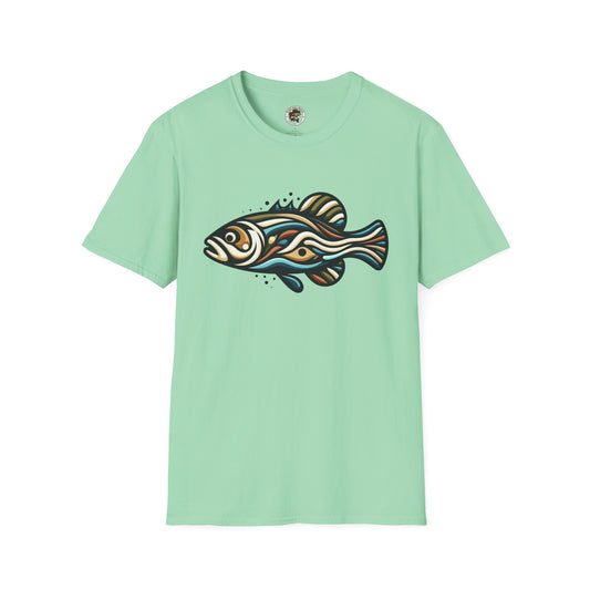 Painted Bass Shirt    Unisex Softstyle T-Shirt