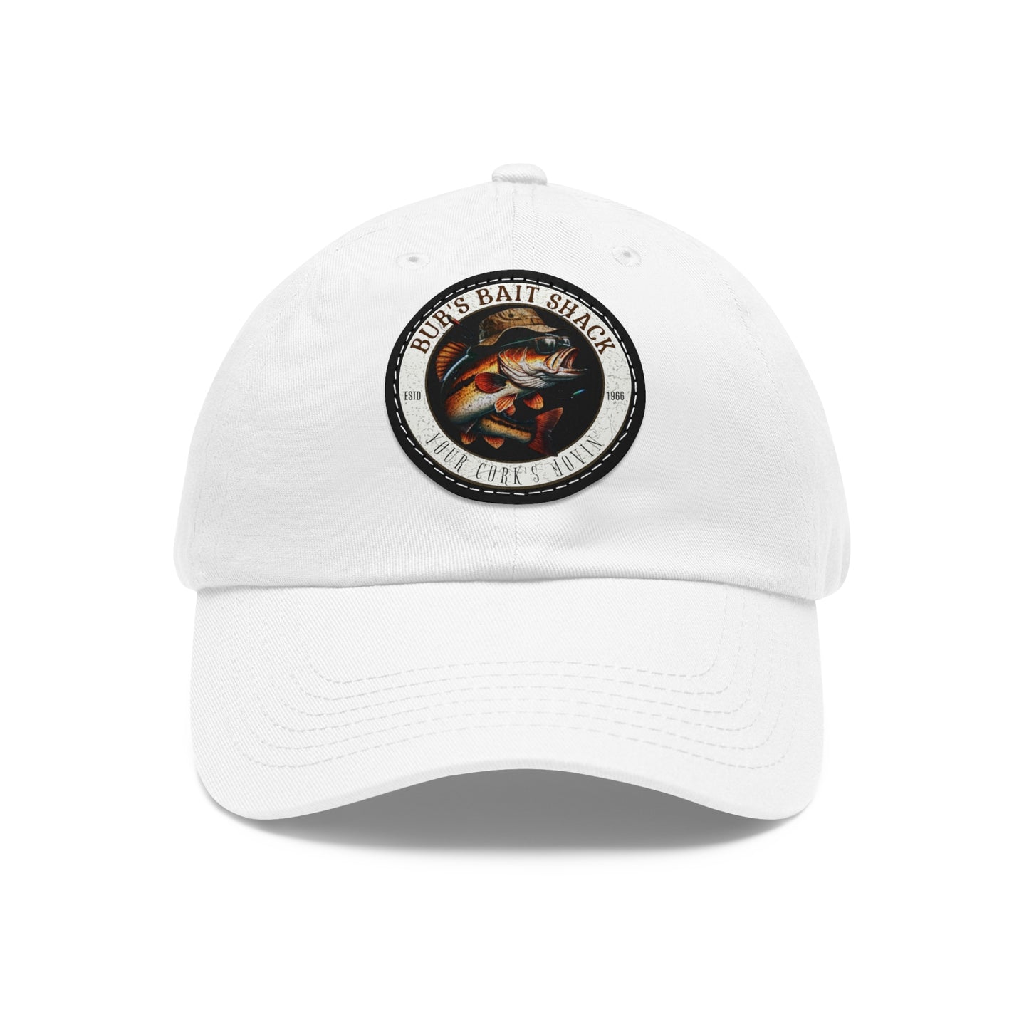 BBS Dad Hat with Leather Patch (Round)