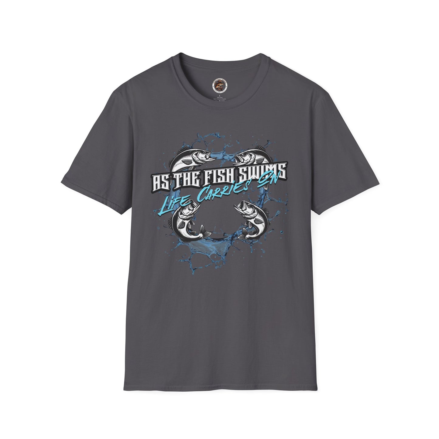As the Fish Swims T-Shirt BBS Design