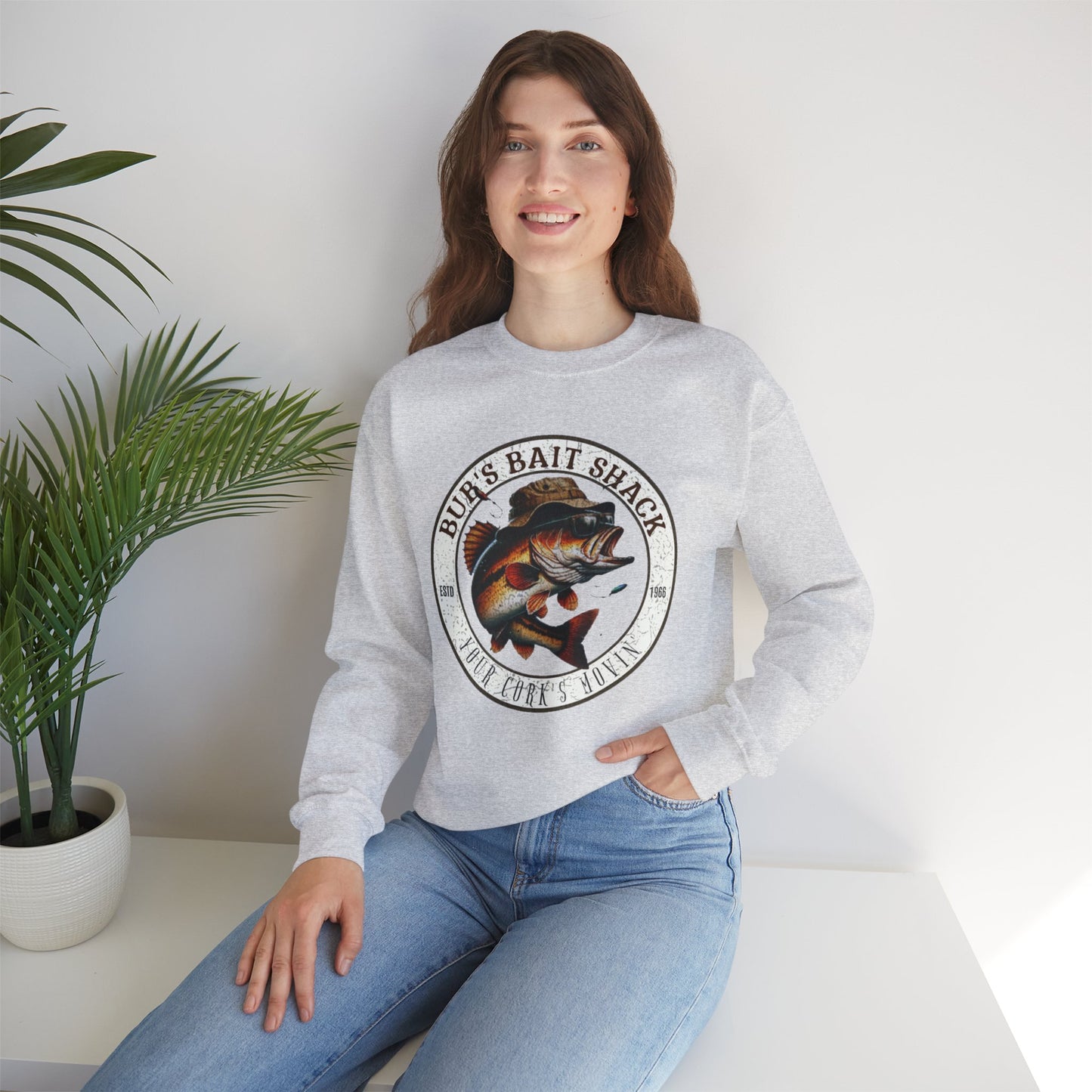 Bubs Bait Shack Unisex Heavy Blend™ Crewneck Sweatshirt