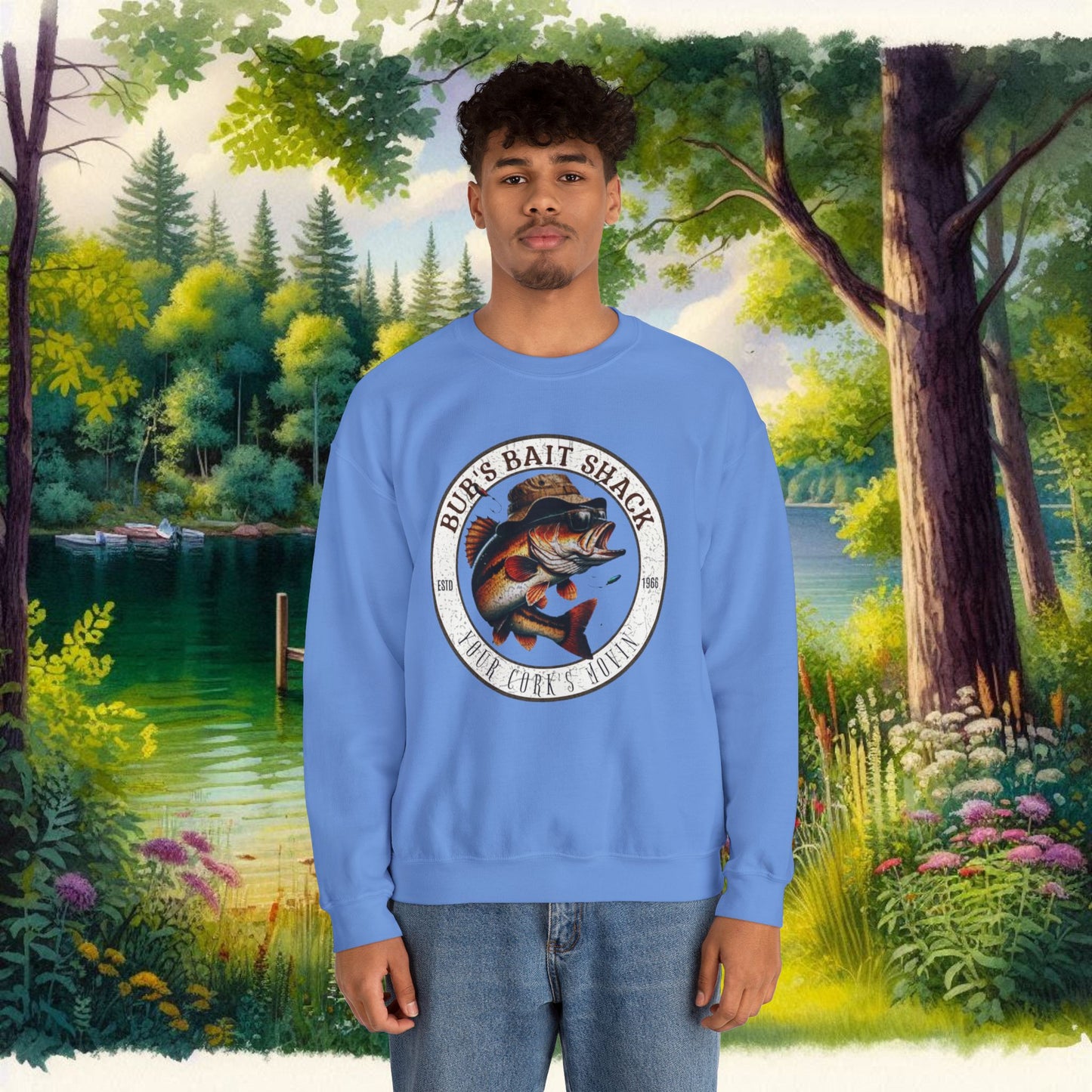 Bubs Bait Shack Unisex Heavy Blend™ Crewneck Sweatshirt