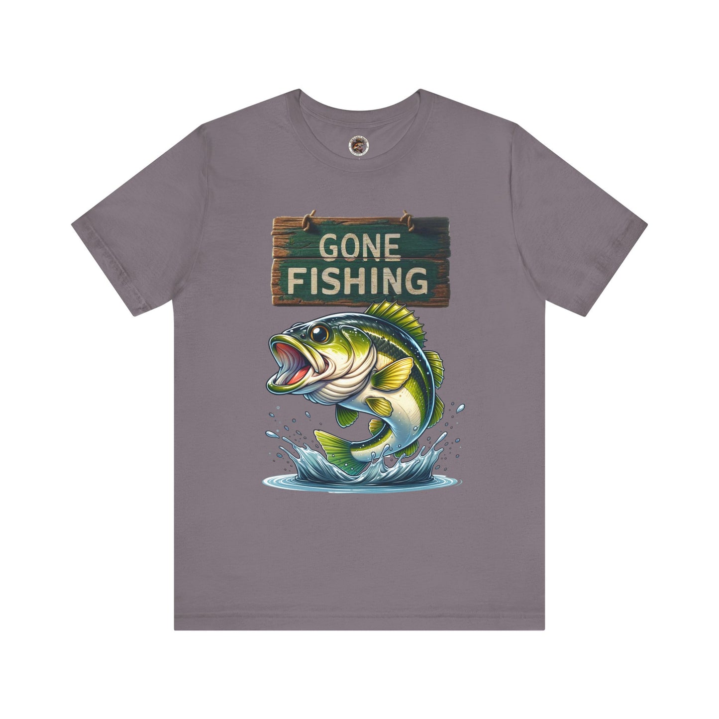 Gone Fishing Unisex Short Sleeve Tee - Perfect for Anglers and Nature Lovers
