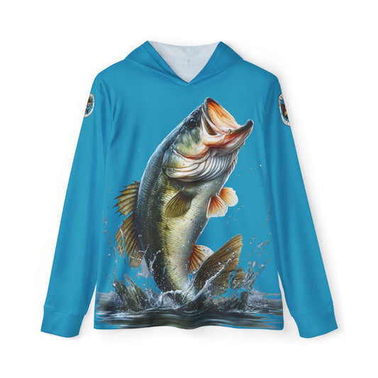 Jumping Bass Men's Sports Warmup Hoodie (AOP)