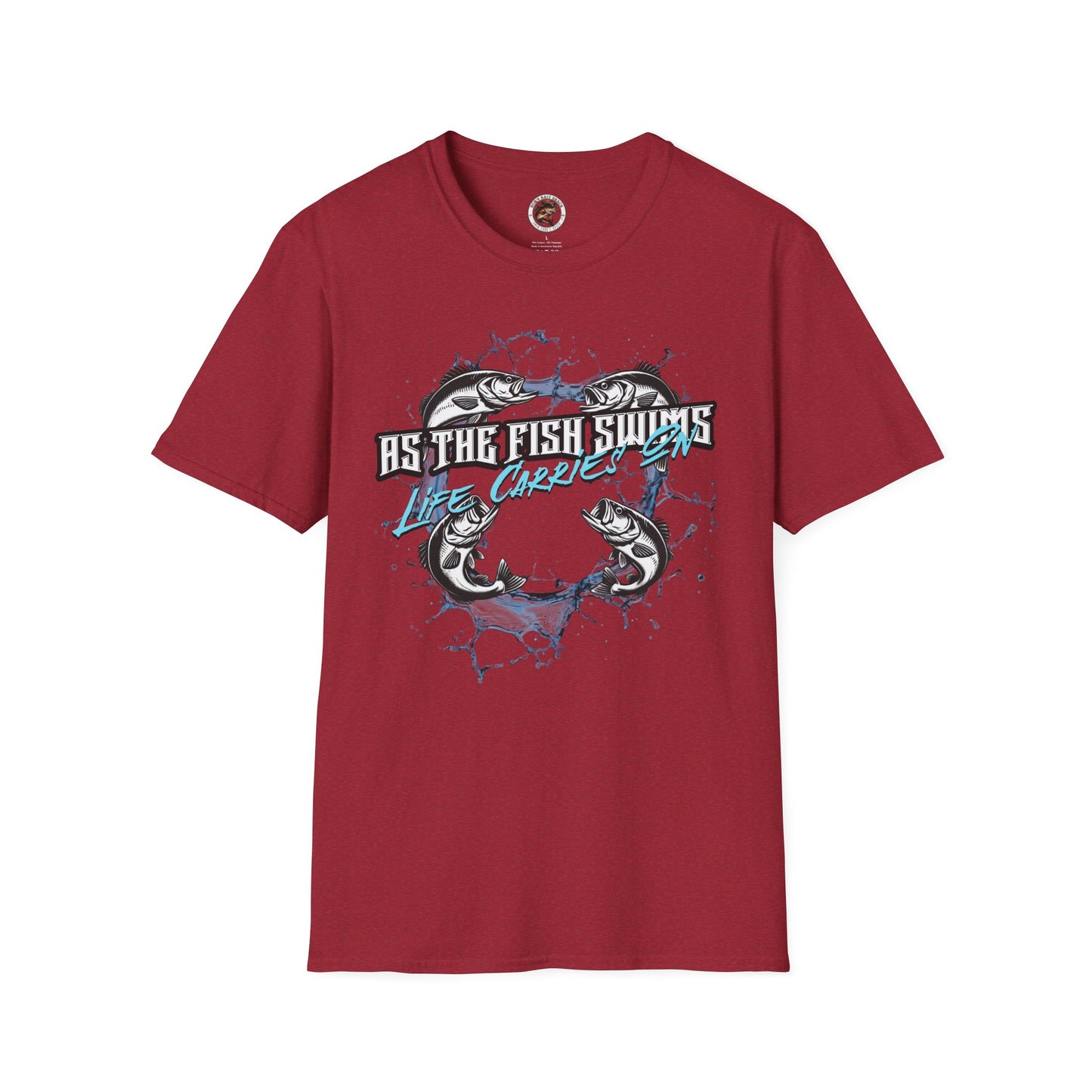 As the Fish Swims T-Shirt BBS Design