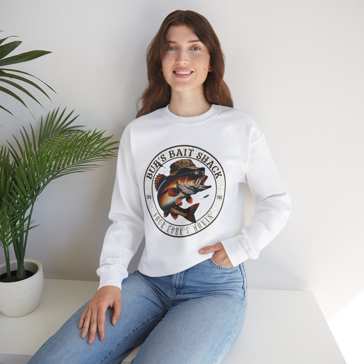 Bubs Bait Shack Unisex Heavy Blend™ Crewneck Sweatshirt