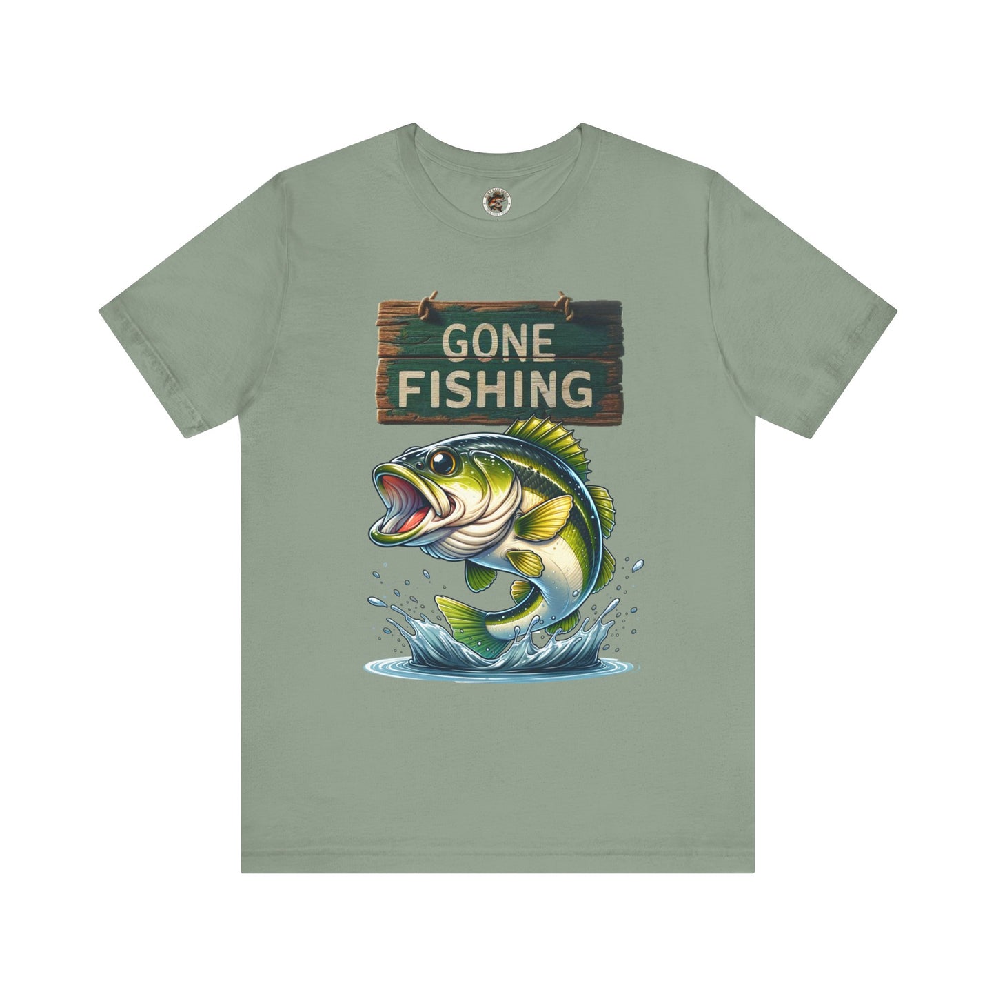Gone Fishing Unisex Short Sleeve Tee - Perfect for Anglers and Nature Lovers