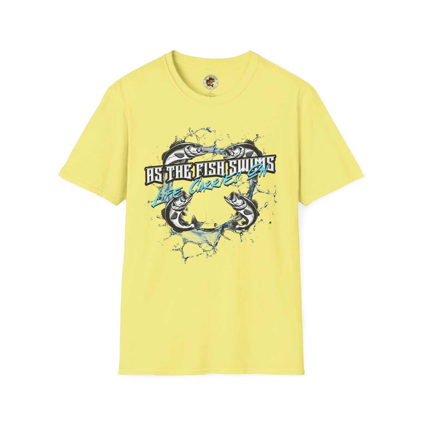 As the Fish Swims T-Shirt BBS Design