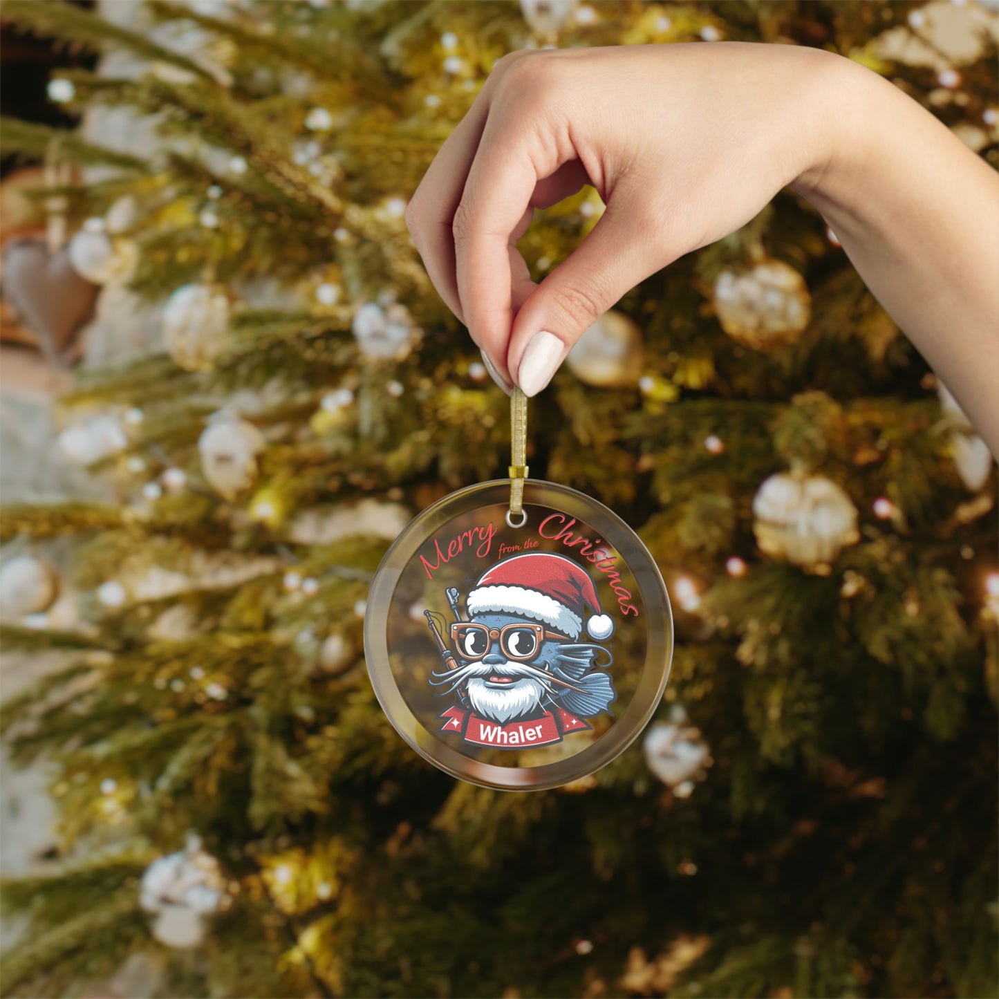 The Whaler Glass Christmas Tree Ornament