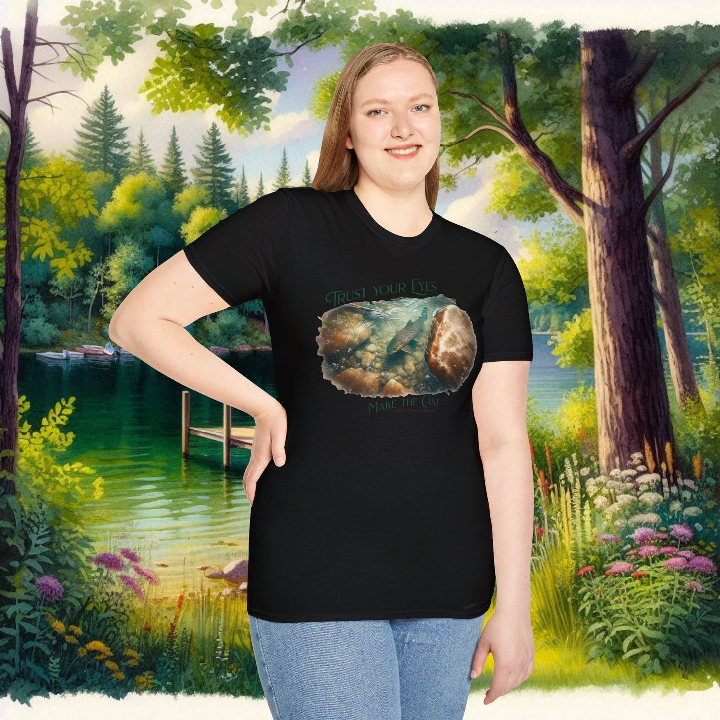 Trust Your Eyes Tee    Unisex Softstyle T-Shirt