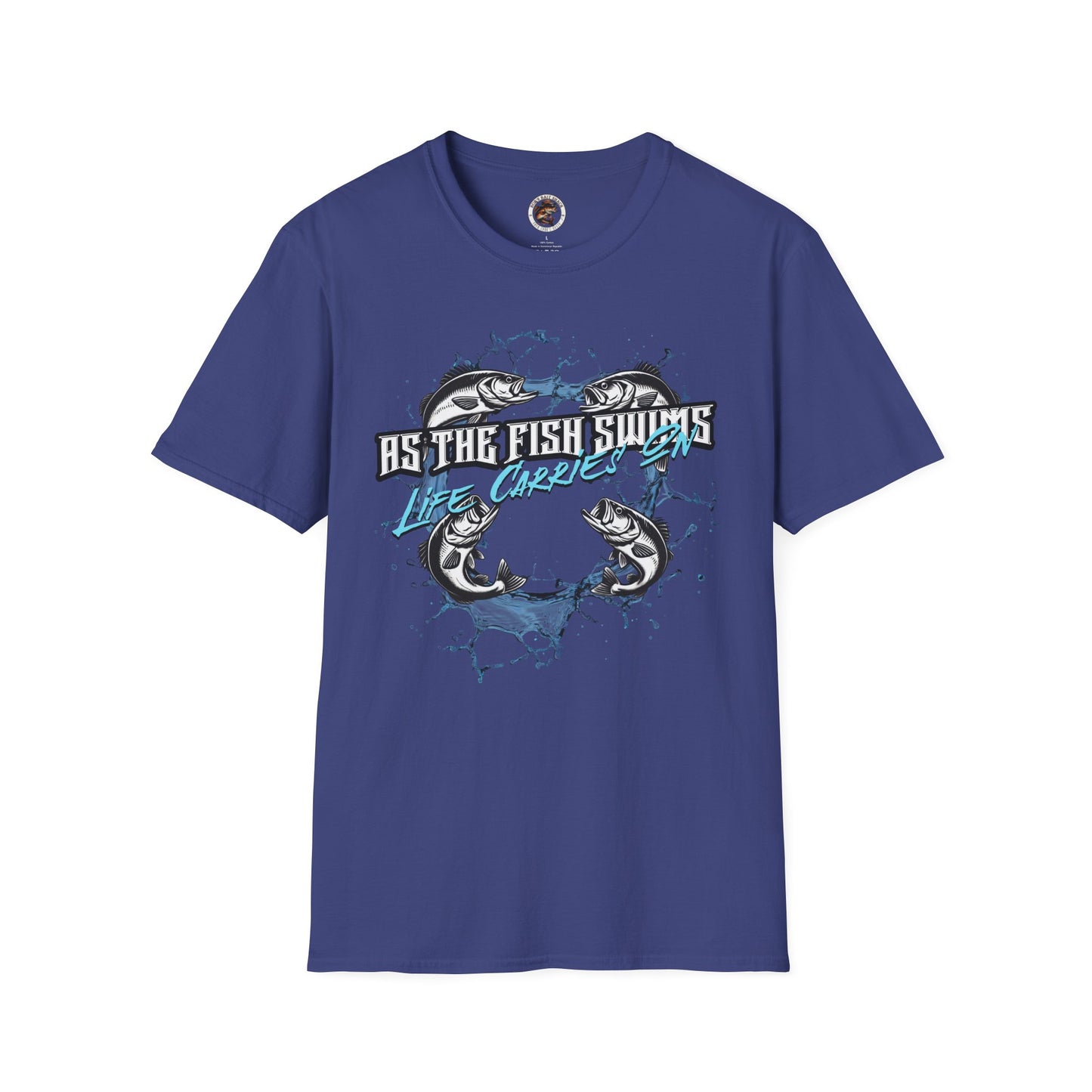 As the Fish Swims T-Shirt BBS Design