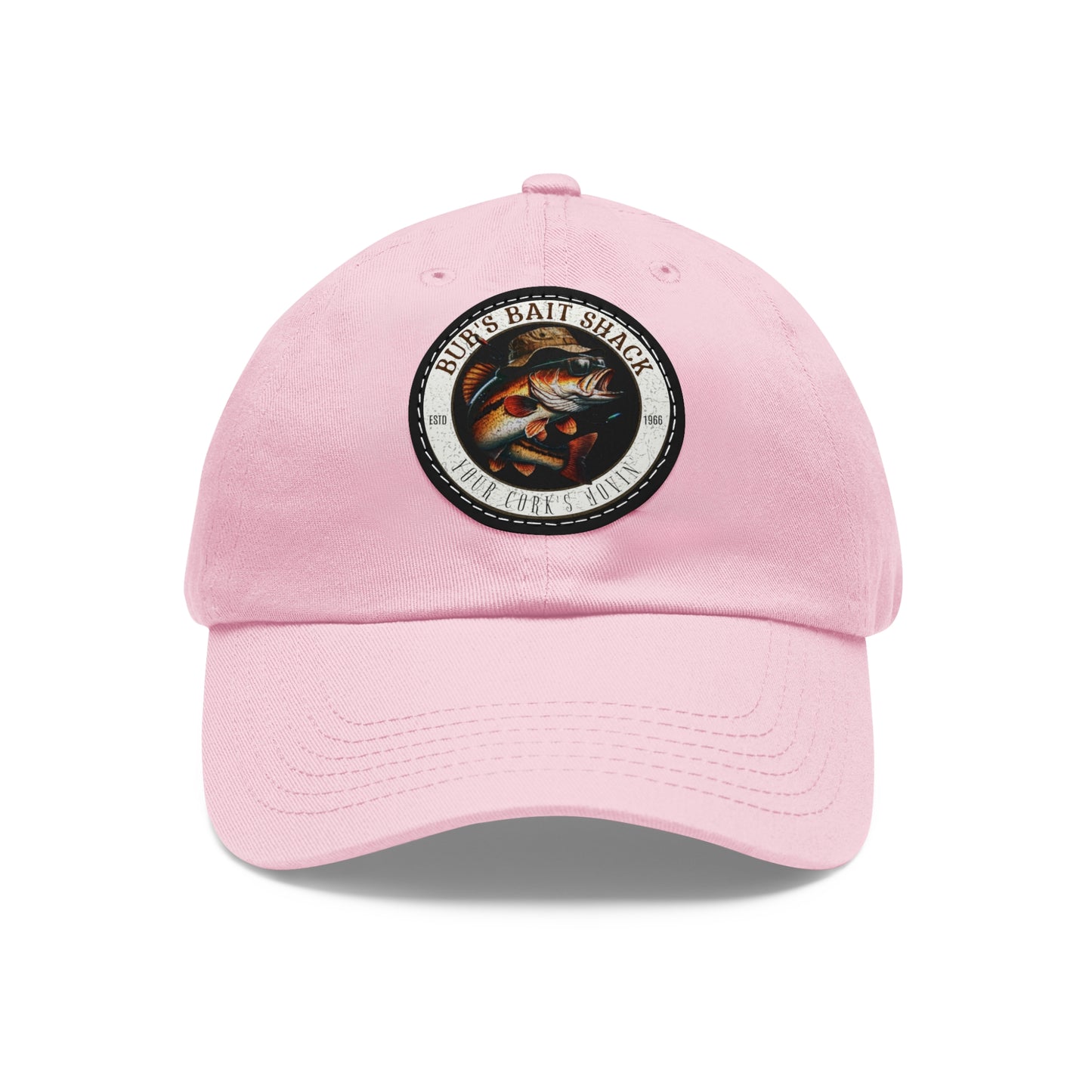 BBS Dad Hat with Leather Patch (Round)