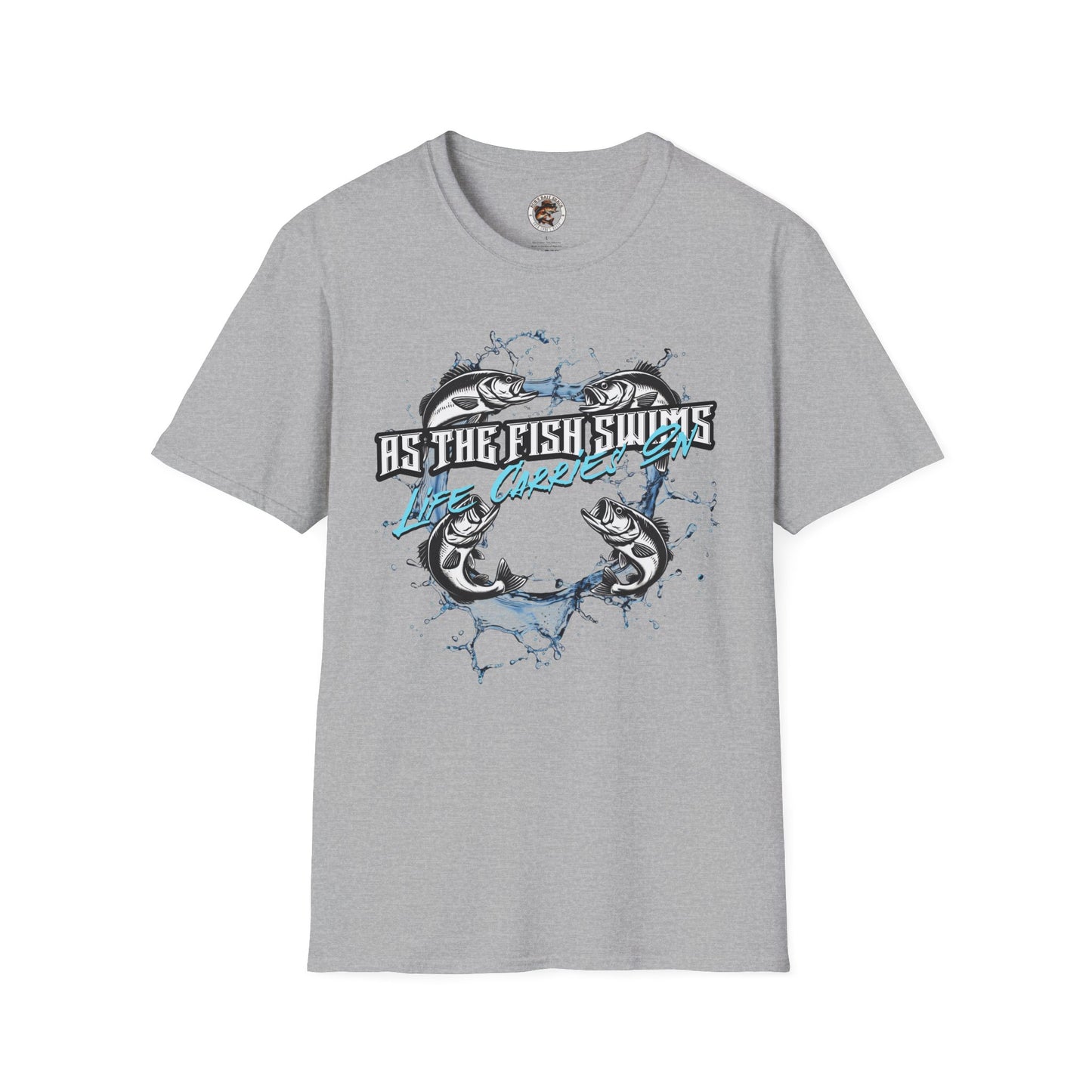 As the Fish Swims T-Shirt BBS Design