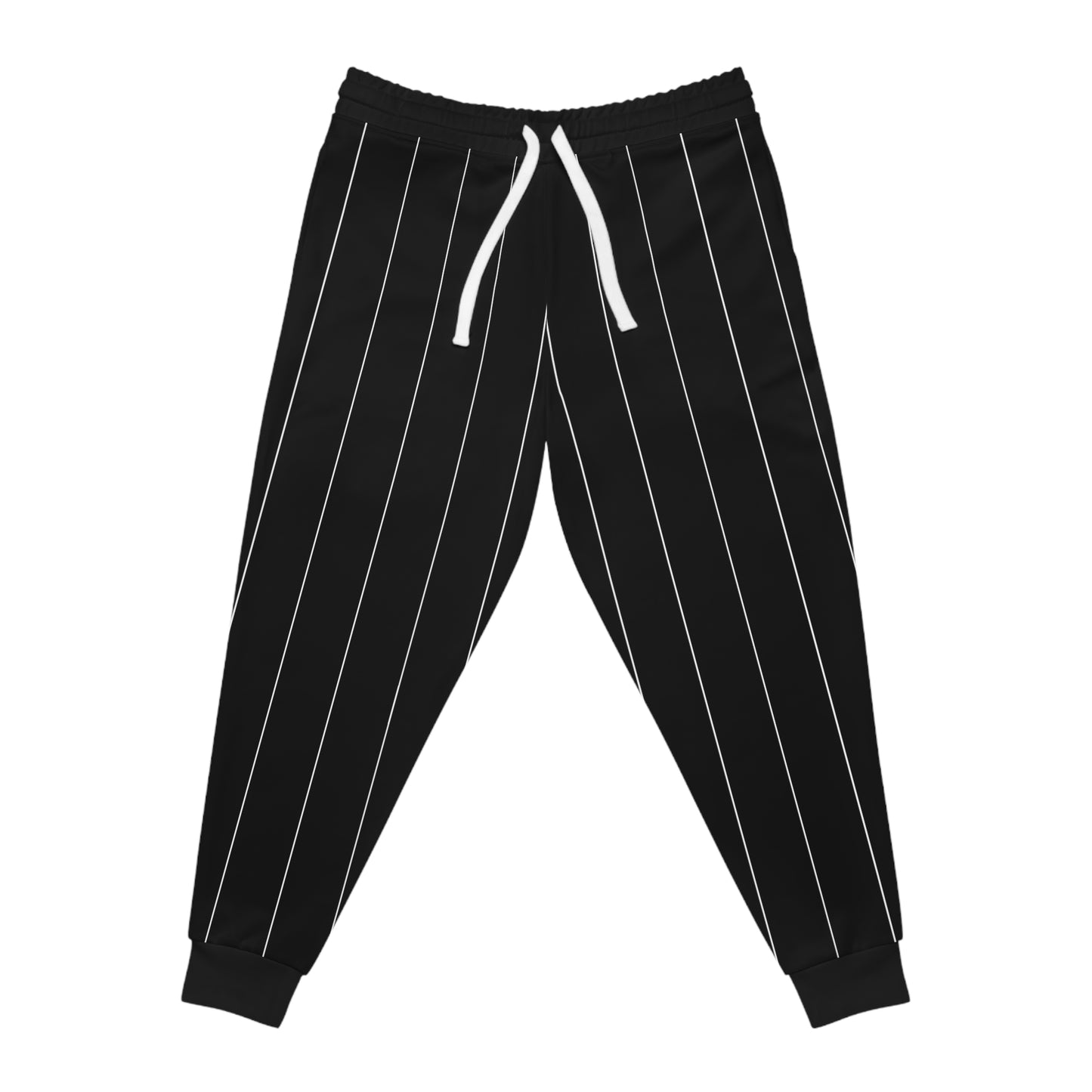 Baseball Pants in Black with White Pinstripes