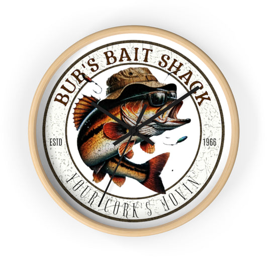 Bub's Bait Shack Wall Clock
