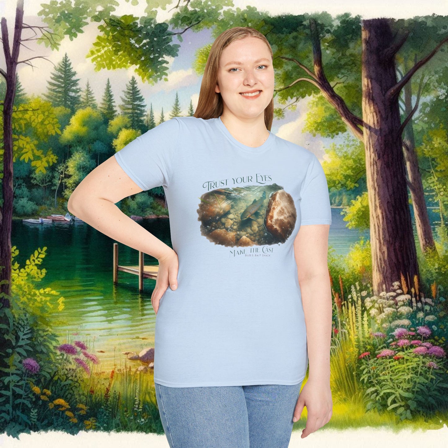 Trust Your Eyes Tee    Unisex Softstyle T-Shirt