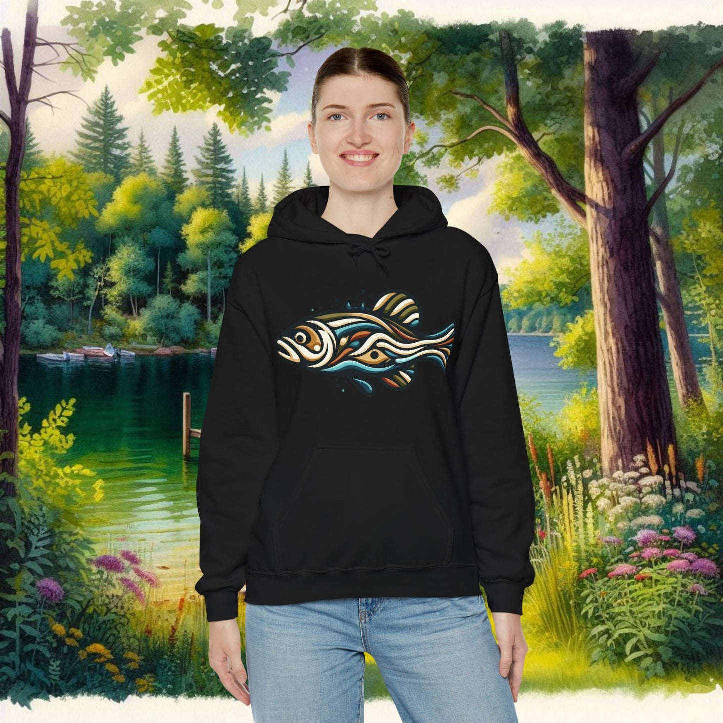 Painted Fish Unisex Heavy Blend™ Hooded Sweatshirt