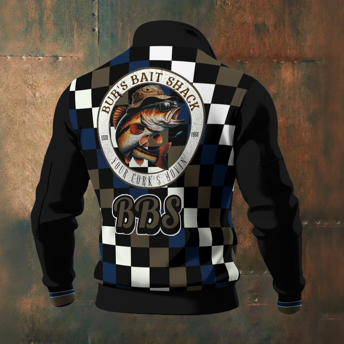 BBS Lettermen's Jacket Men's Thick Knit Fleece Jacket