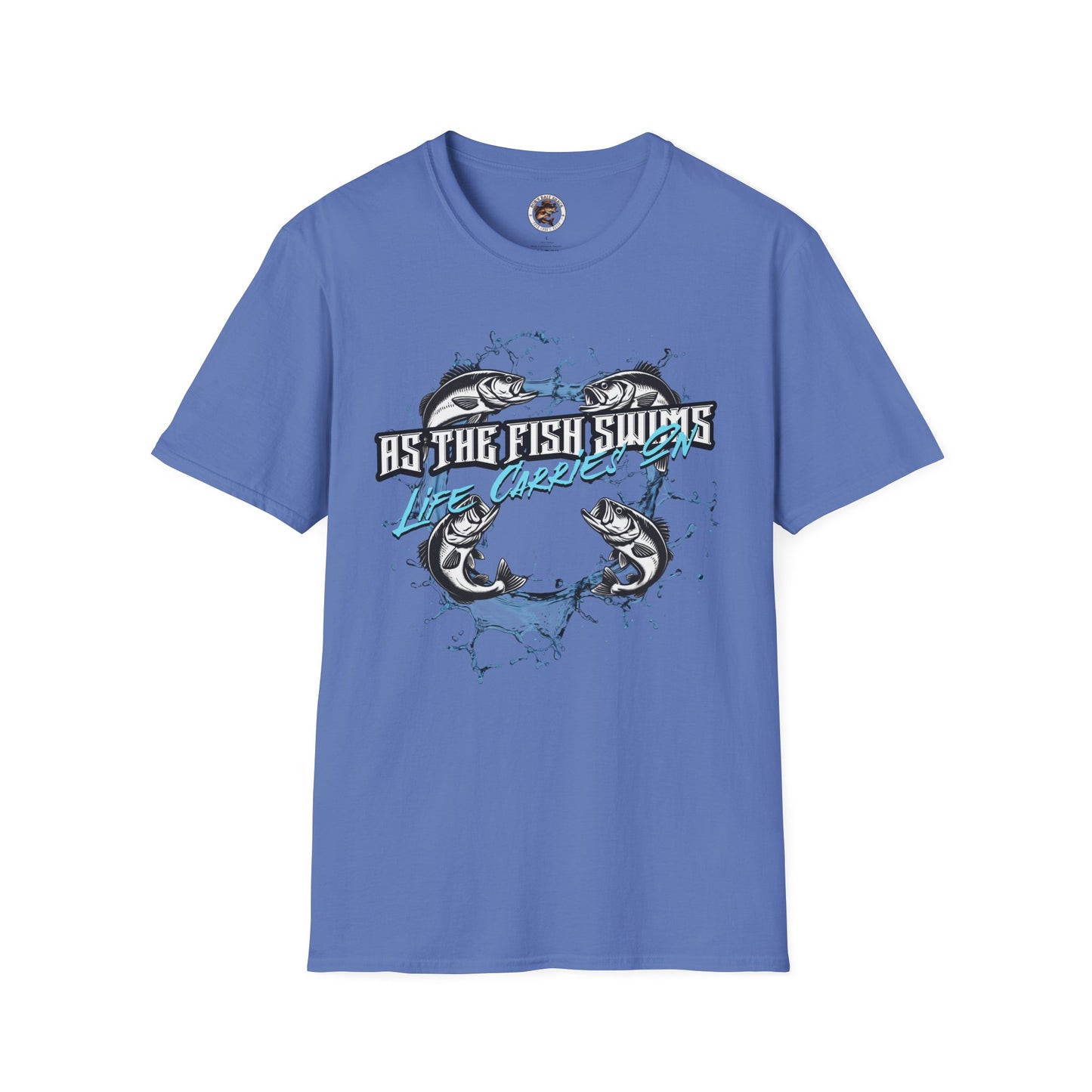 As the Fish Swims T-Shirt BBS Design