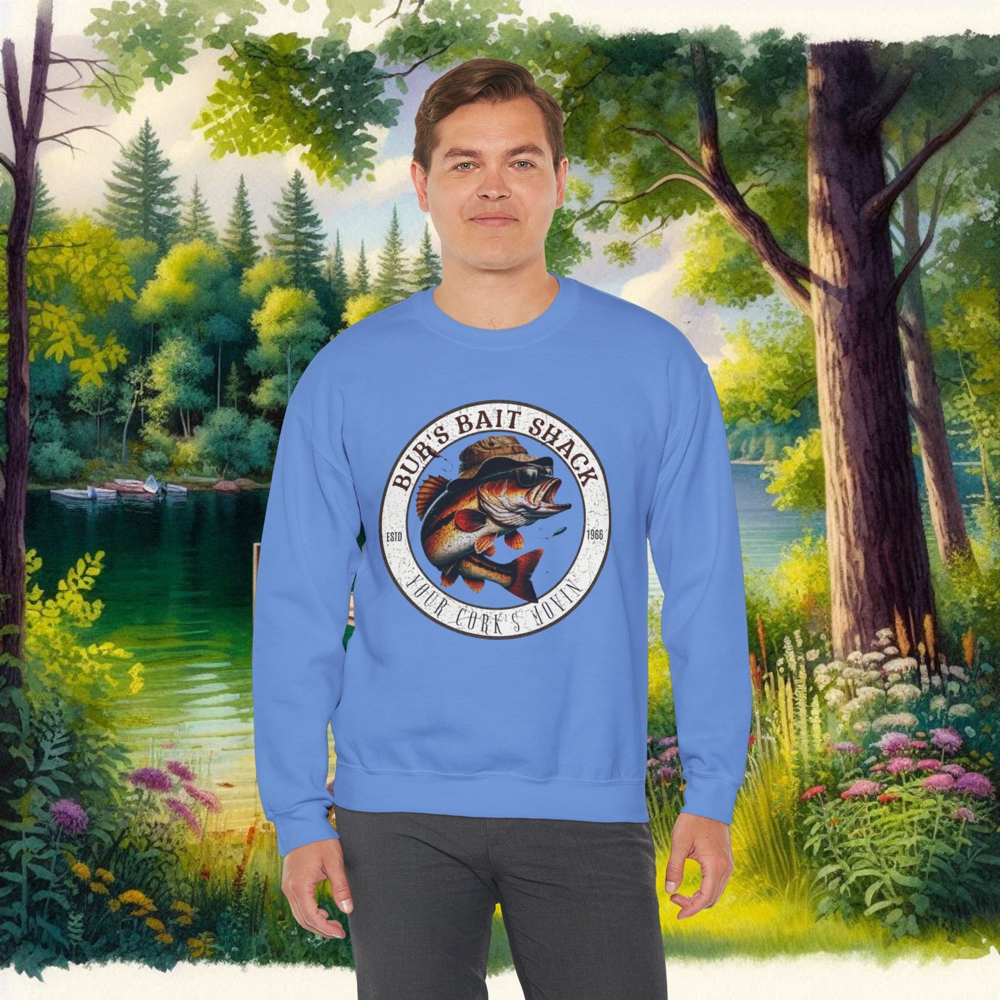 Bubs Bait Shack Unisex Heavy Blend™ Crewneck Sweatshirt