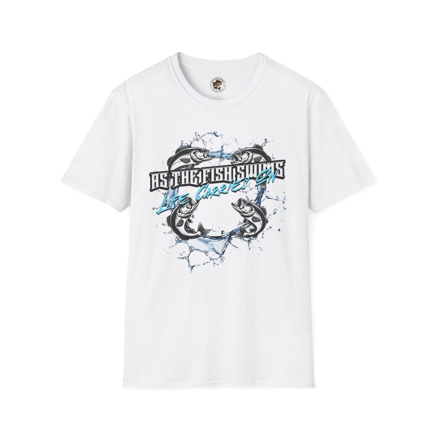 As the Fish Swims T-Shirt BBS Design